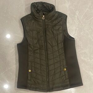 Olive Green Quilted Women's Vest